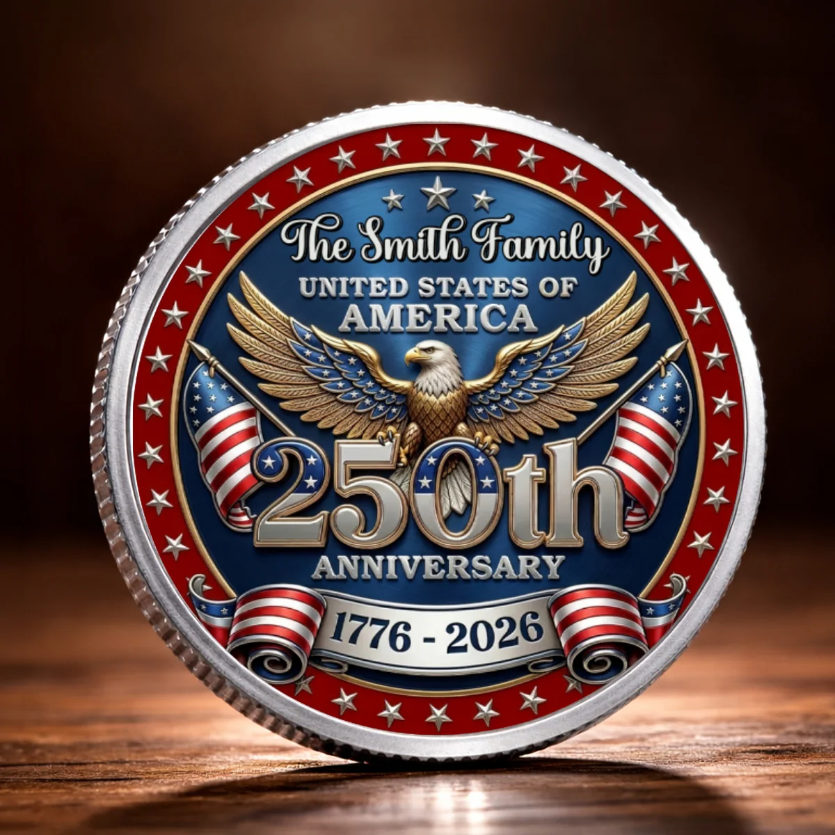 America 250 Freedom Legacy - Personalized Custom Commemorative Keepsake Coin - Image 14