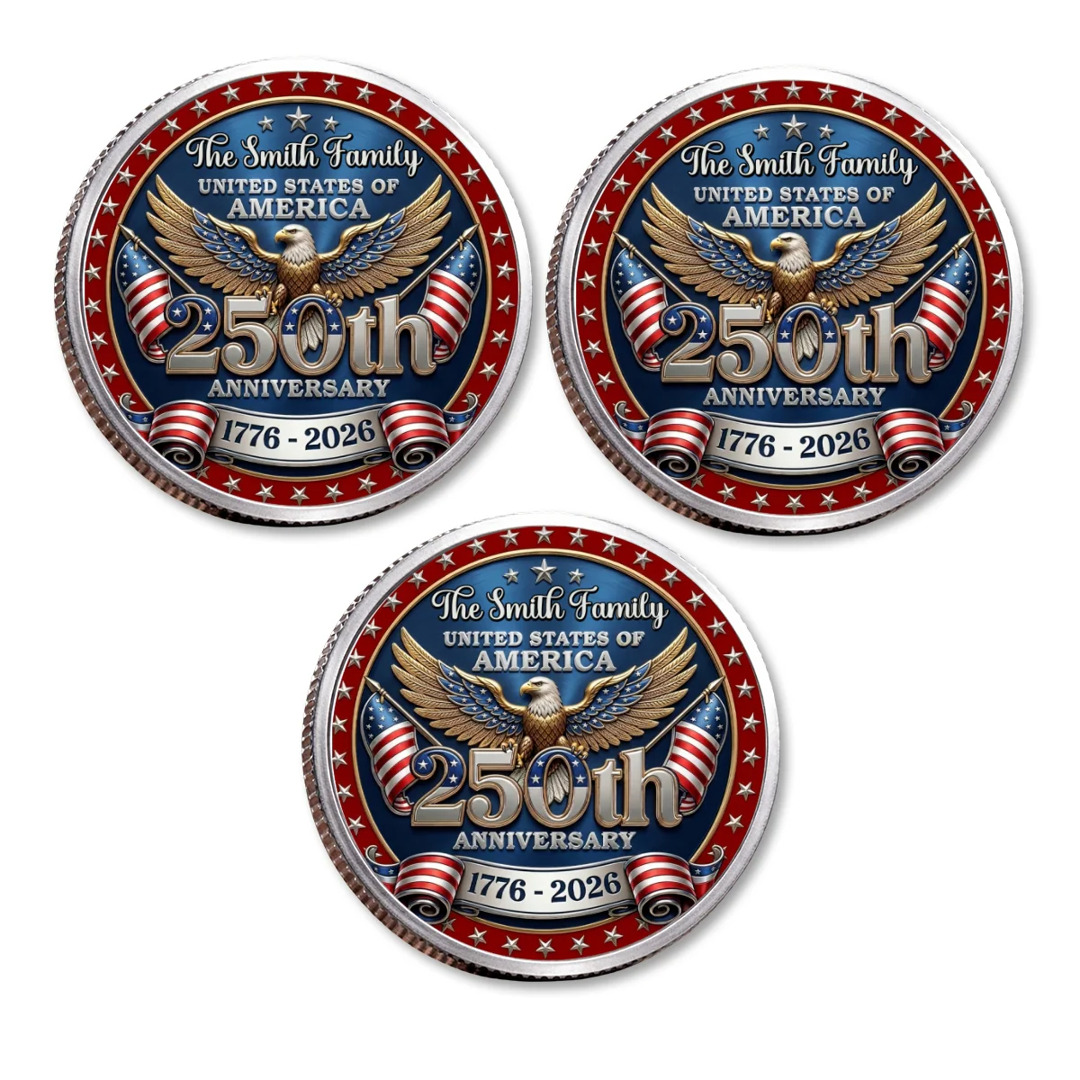 America 250 Freedom Legacy - Personalized Custom Commemorative Keepsake Coin - Image 16