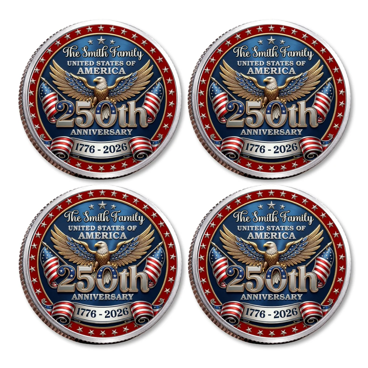 America 250 Freedom Legacy - Personalized Custom Commemorative Keepsake Coin - Image 17
