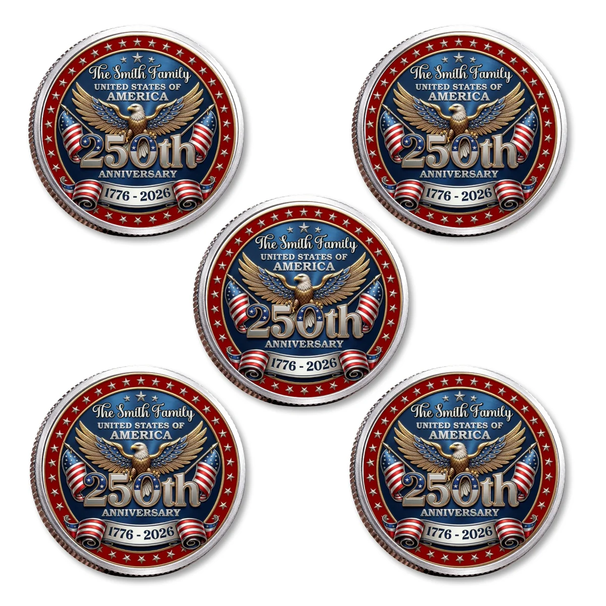 America 250 Freedom Legacy - Personalized Custom Commemorative Keepsake Coin - Image 18