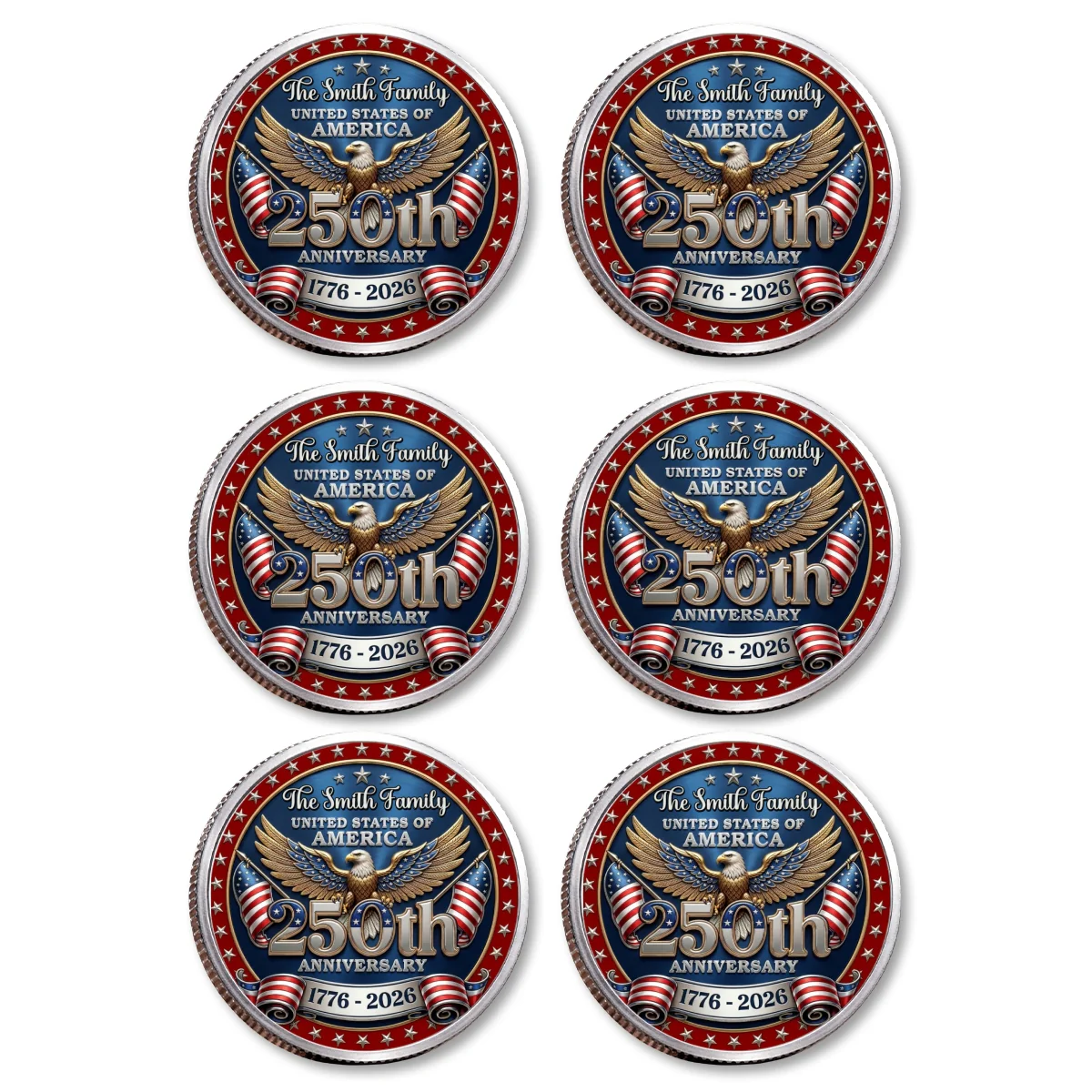 America 250 Freedom Legacy - Personalized Custom Commemorative Keepsake Coin - Image 19