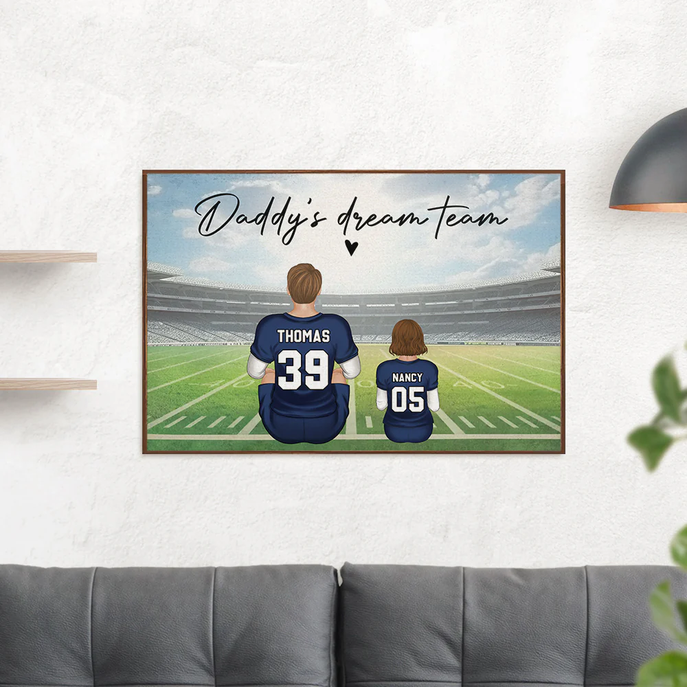 American Football Lover - Personalized Custom Poster - Image 4