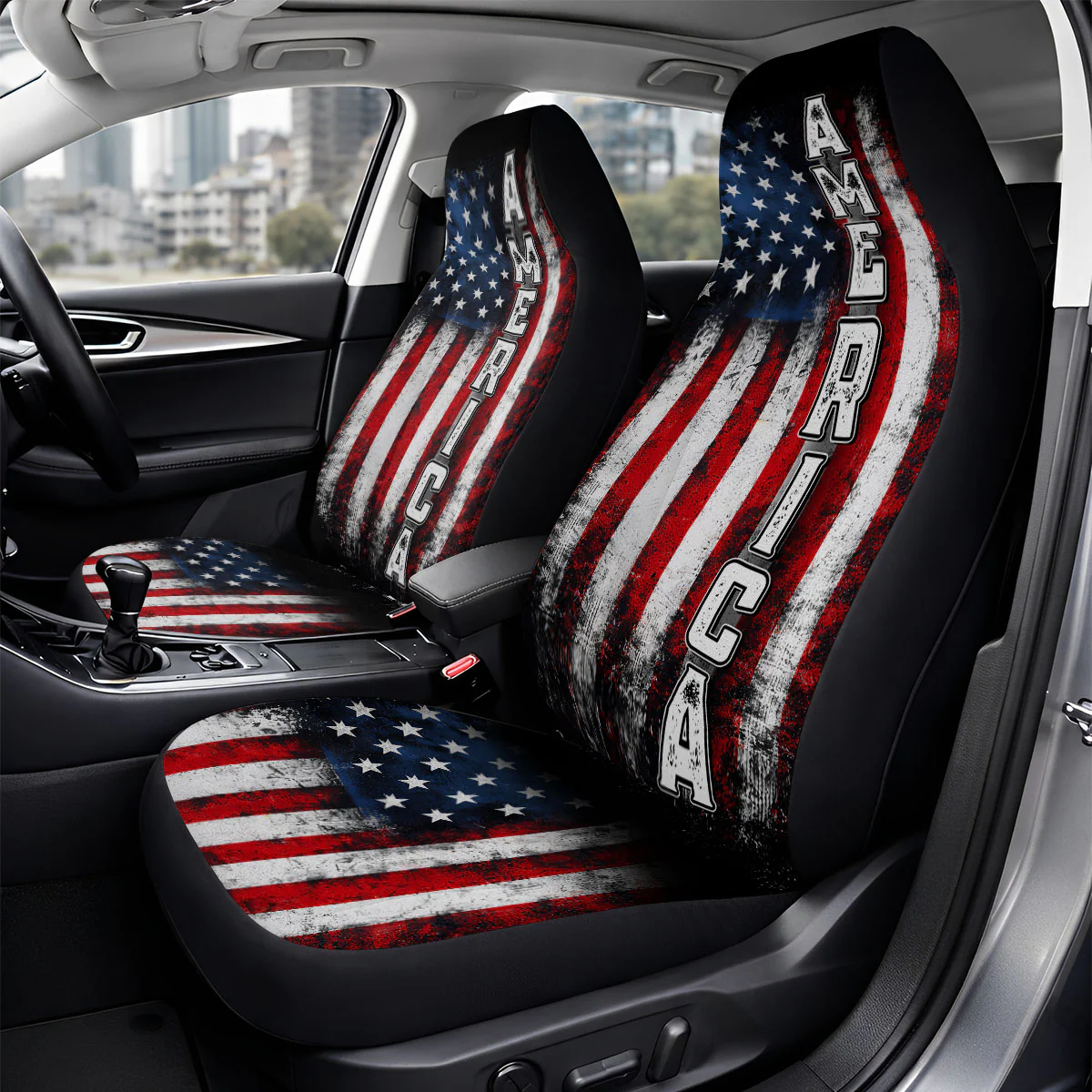 American Freedom - Personalized Custom Car Seat Cover - Image 2