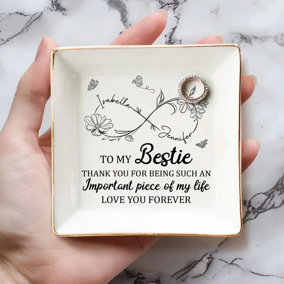 An Important Piece -  Personalized Custom Jewelry Dish - Image 2