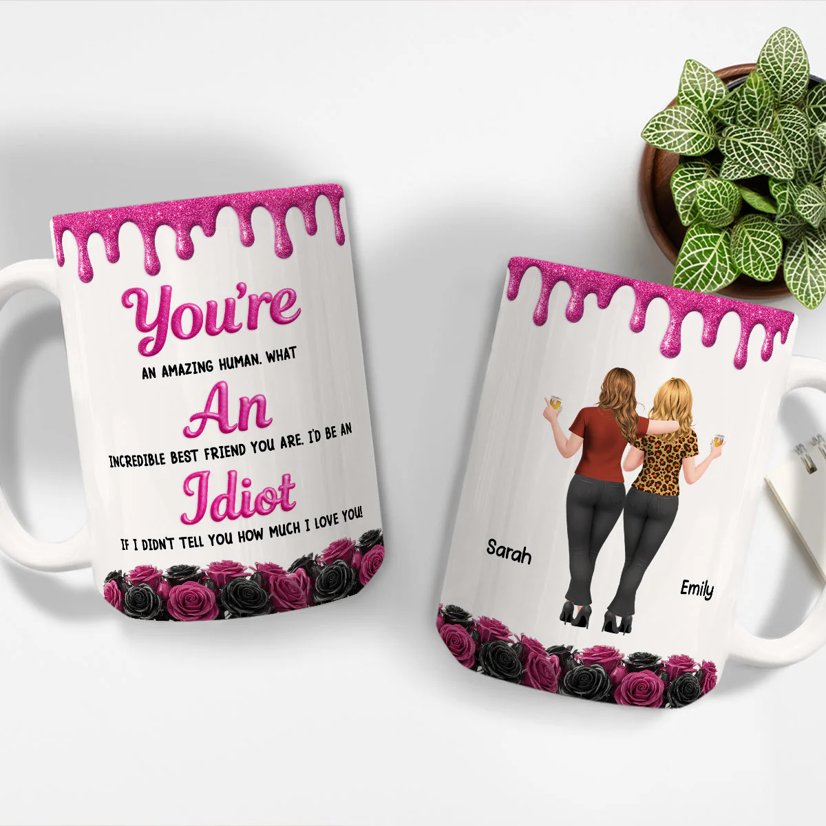 An Incredible Best Friend - Personalized Custom 3D Inflated Effect Mug - Image 4