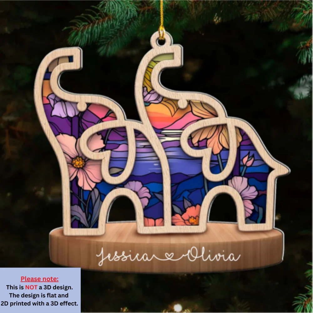An Unbroken Bond - Personalized Custom 3D Effect Acrylic Ornament - Image 6