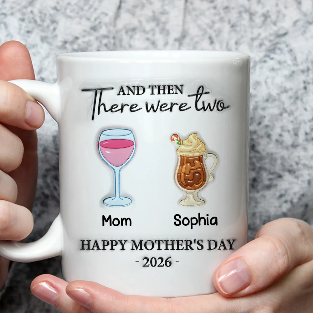 And Then There Were Four - Personalized Custom 3D Inflated Effect Mug - Image 3