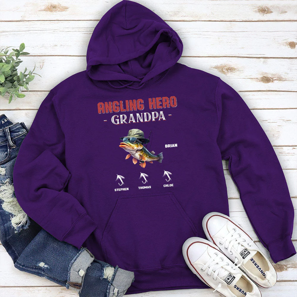 Angling Hero - Personalized Custom Shirt - Image 4