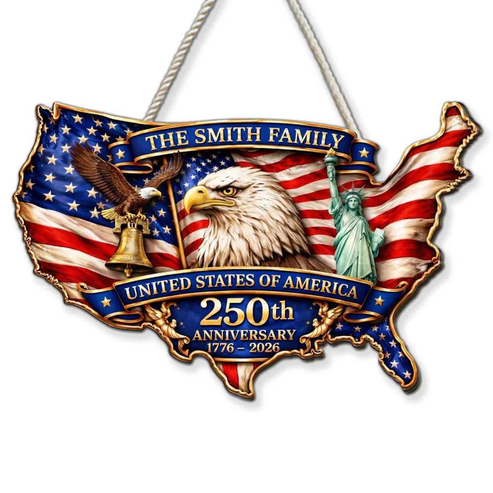 Anniversary 250 - Personalized Custom Wood Sign