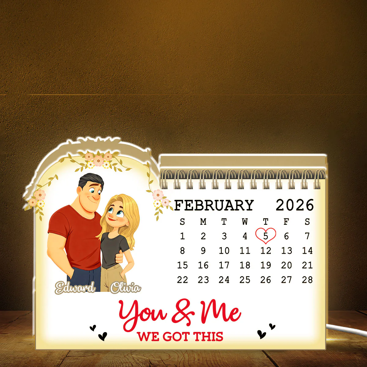 Anniversary Date - Personalized Custom Light Box