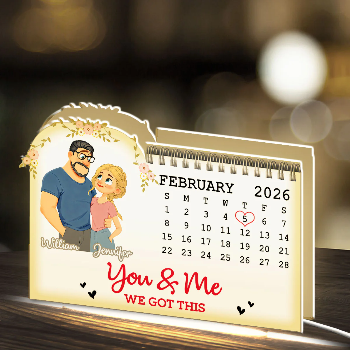 Anniversary Date - Personalized Custom Light Box - Image 2