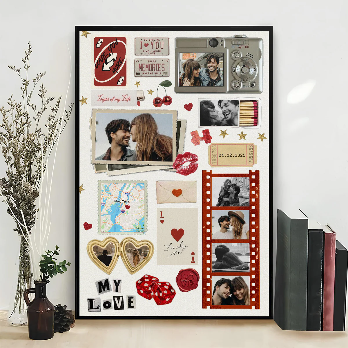 Anniversary Gift Matchbox Art - Personalized Custom Poster - Image 2