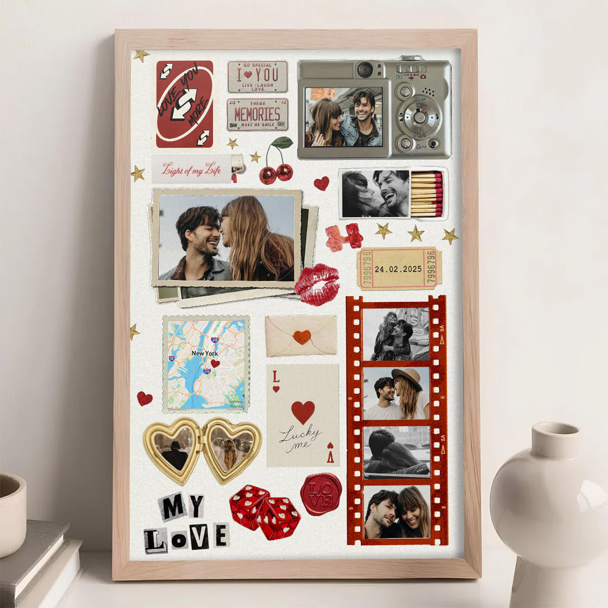 Anniversary Gift Matchbox Art - Personalized Custom Poster - Image 3