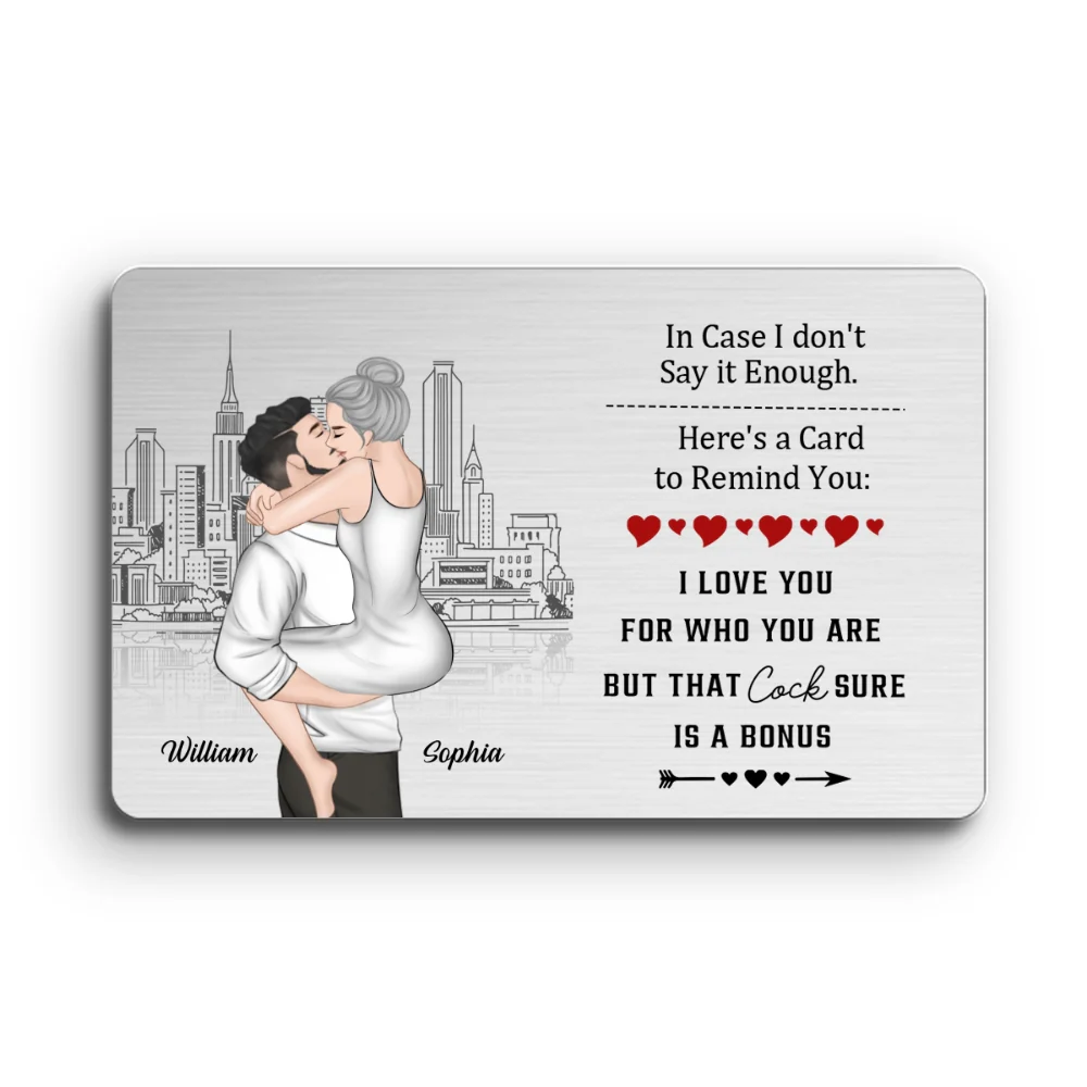 Anniversary Reminder Card - Personalized Custom Wallet Card - Image 3