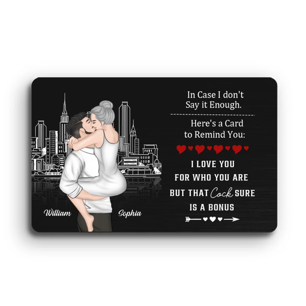 Anniversary Reminder Card - Personalized Custom Wallet Card - Image 6