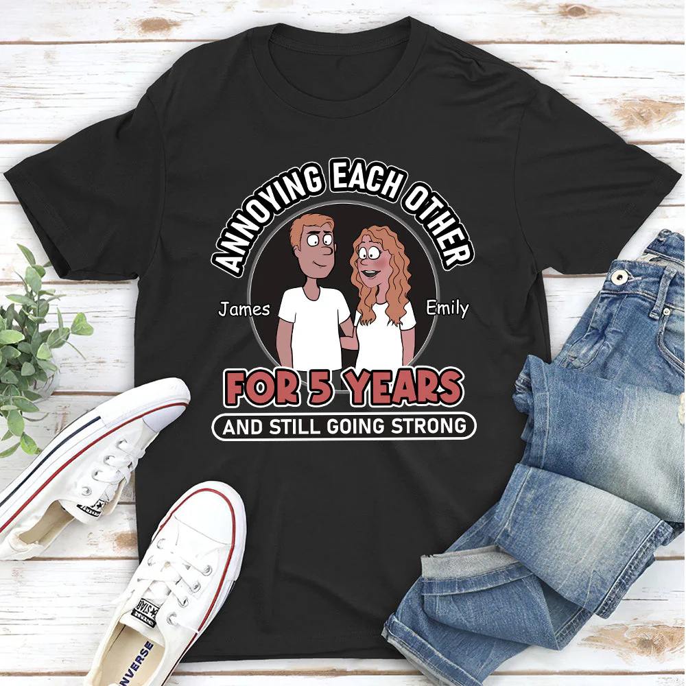 Annoying Couple - Personalized Custom Classic T-shirt - Image 3