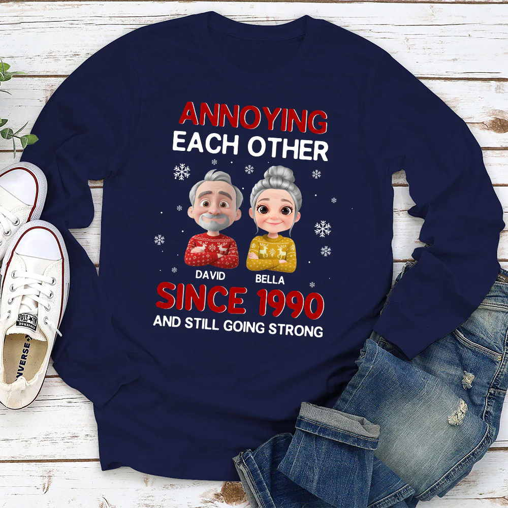 Annoying Each Other Christmas - Personalized Custom Shirt - Image 5