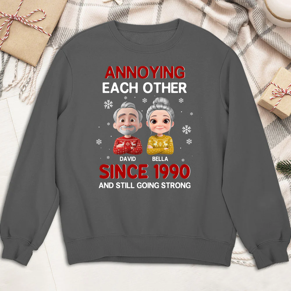 Annoying Each Other Christmas - Personalized Custom Shirt - Image 6