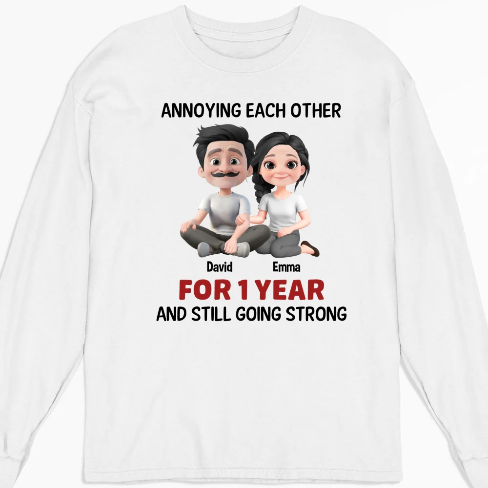 Annoying Each Other Couple - Personalized Custom Shirt - Image 10