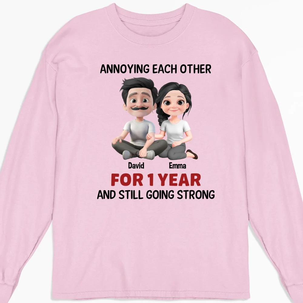 Annoying Each Other Couple - Personalized Custom Shirt - Image 12