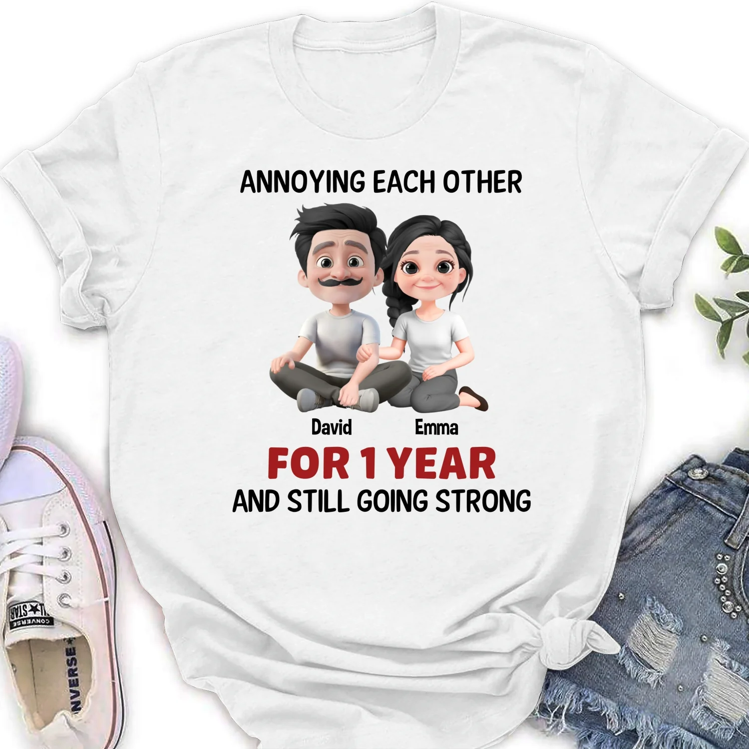 Annoying Each Other Couple - Personalized Custom Shirt - Image 16