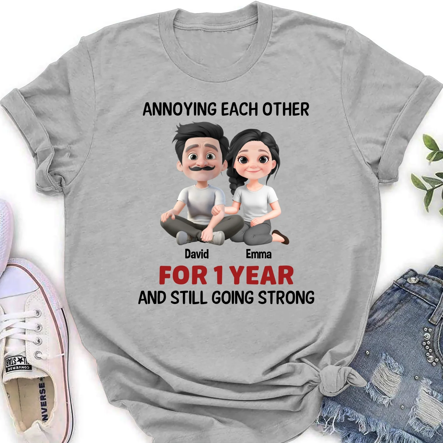 Annoying Each Other Couple - Personalized Custom Shirt - Image 17