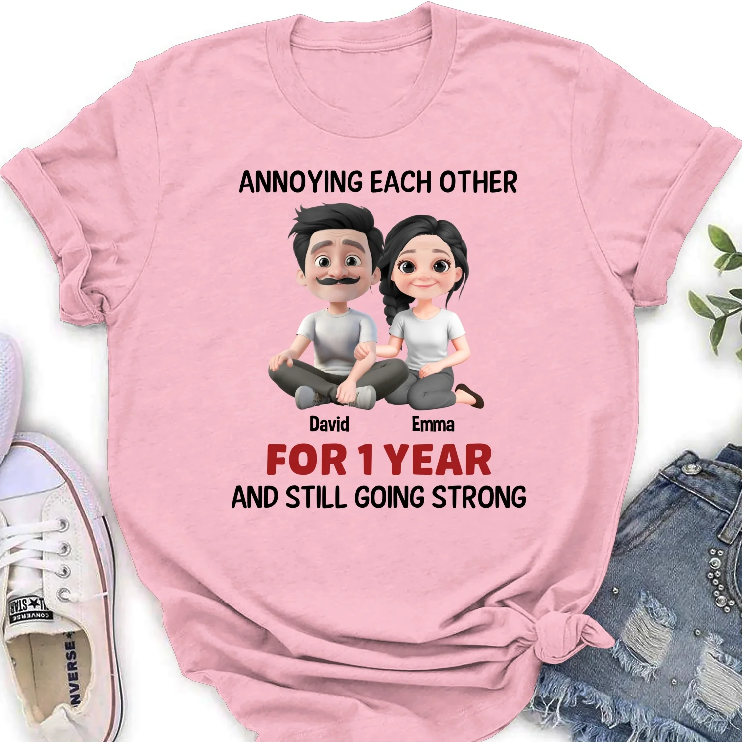 Annoying Each Other Couple - Personalized Custom Shirt - Image 18