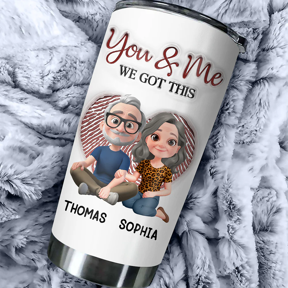 Annoying Each Other For Many Years - Personalized Custom 3D Inflated Effect Tumbler - Image 3