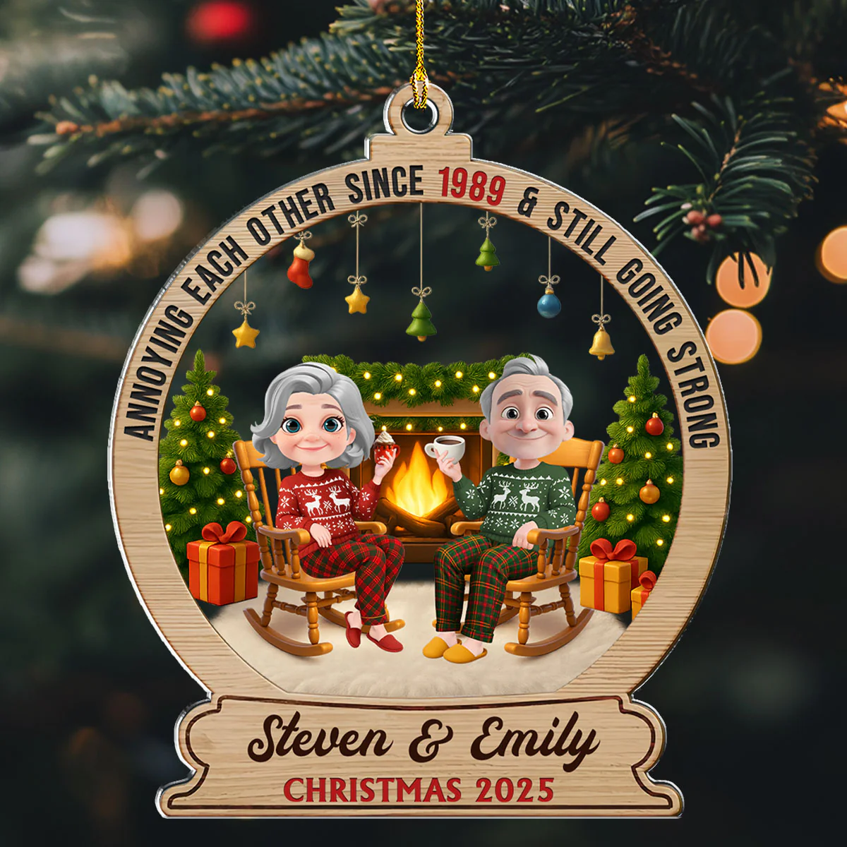 Annoying Each Other For Years - Personalized Custom Acrylic Ornament