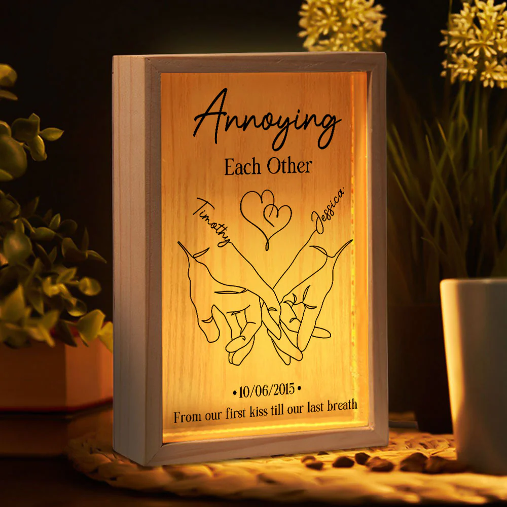 Annoying Each Other Forever Couple - Personalized Custom Frame Light Box - Image 5