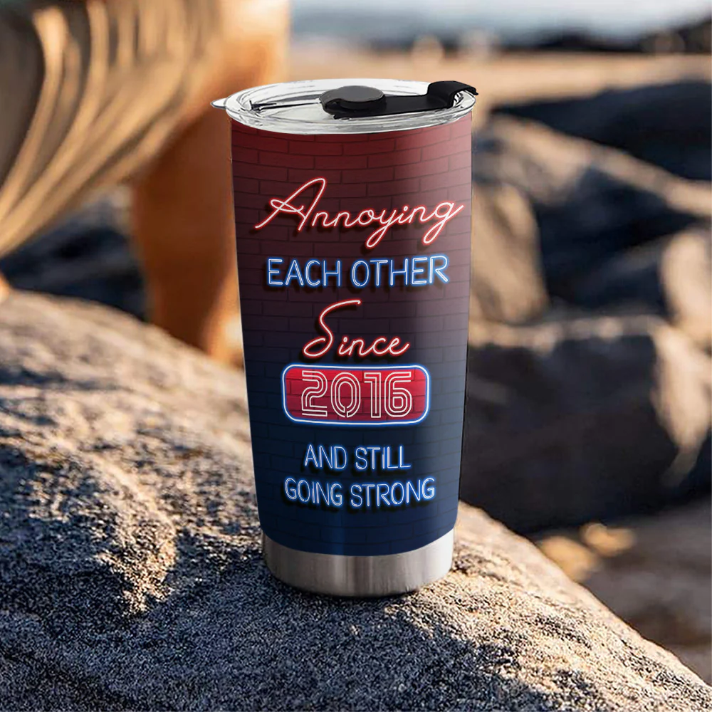 Annoying Each Other - Personalized Custom Tumbler - Image 5