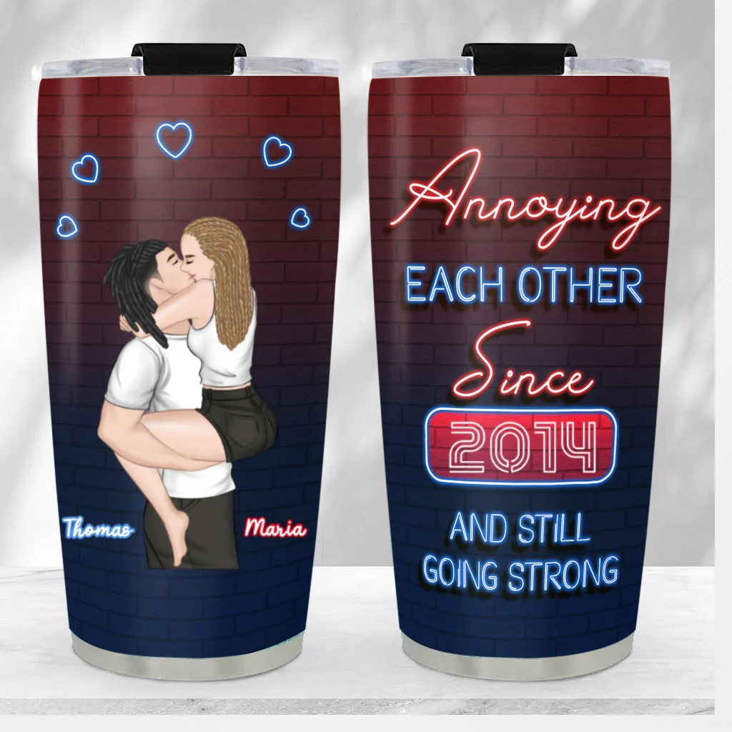 Annoying Each Other - Personalized Custom Tumbler - Image 6