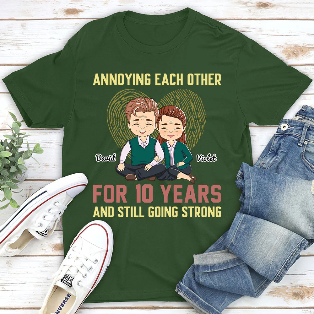 Annoying Each Other - Personalized Custom Classic T-shirt - Image 3