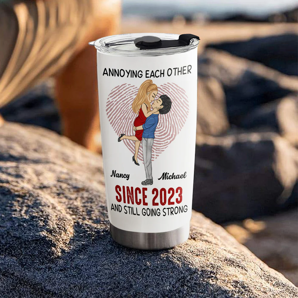 Annoying Each Other Version 2 - Personalized Custom Tumbler - Image 2