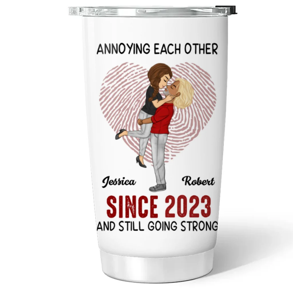 Annoying Each Other Version 2 - Personalized Custom Tumbler - Image 5