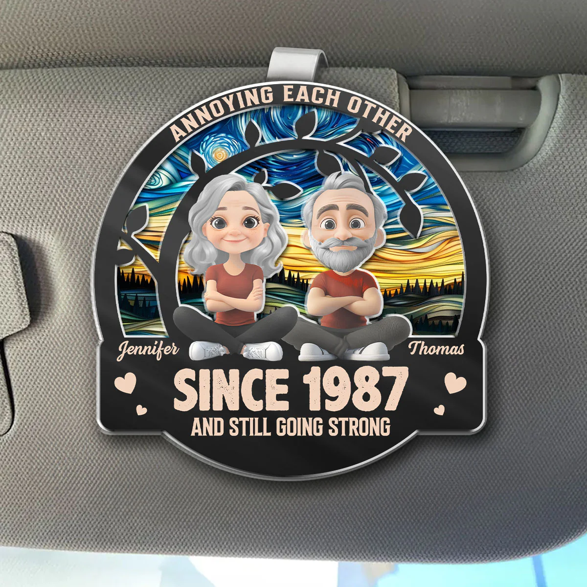 Annoying For Years - Personalized Custom Acrylic Car Visor Clip