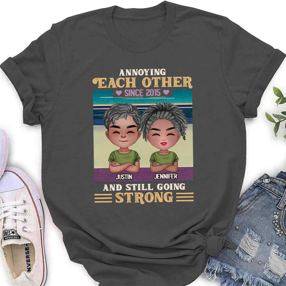 Annoying Since - Personalized Custom Women's T-shirt - Image 4