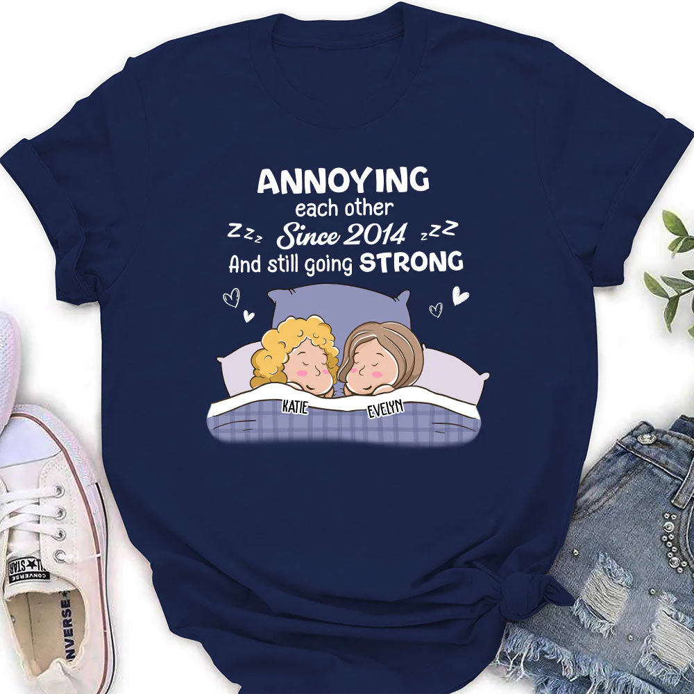 Annoying Sleeping - Personalized Custom Women's T-shirt - Image 3
