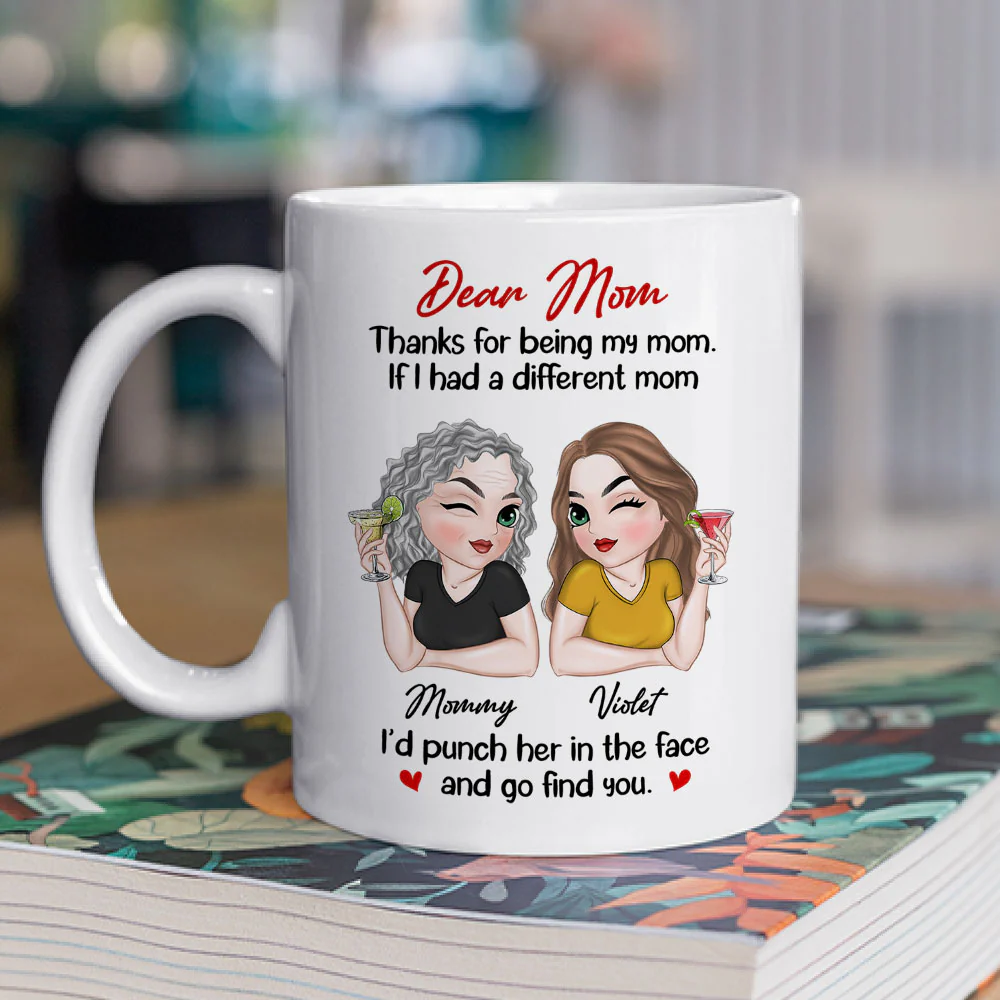 Another Mom - Personalized Custom Coffee Mug - Image 2