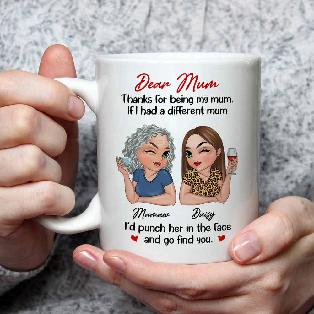 Another Mom - Personalized Custom Coffee Mug - Image 3
