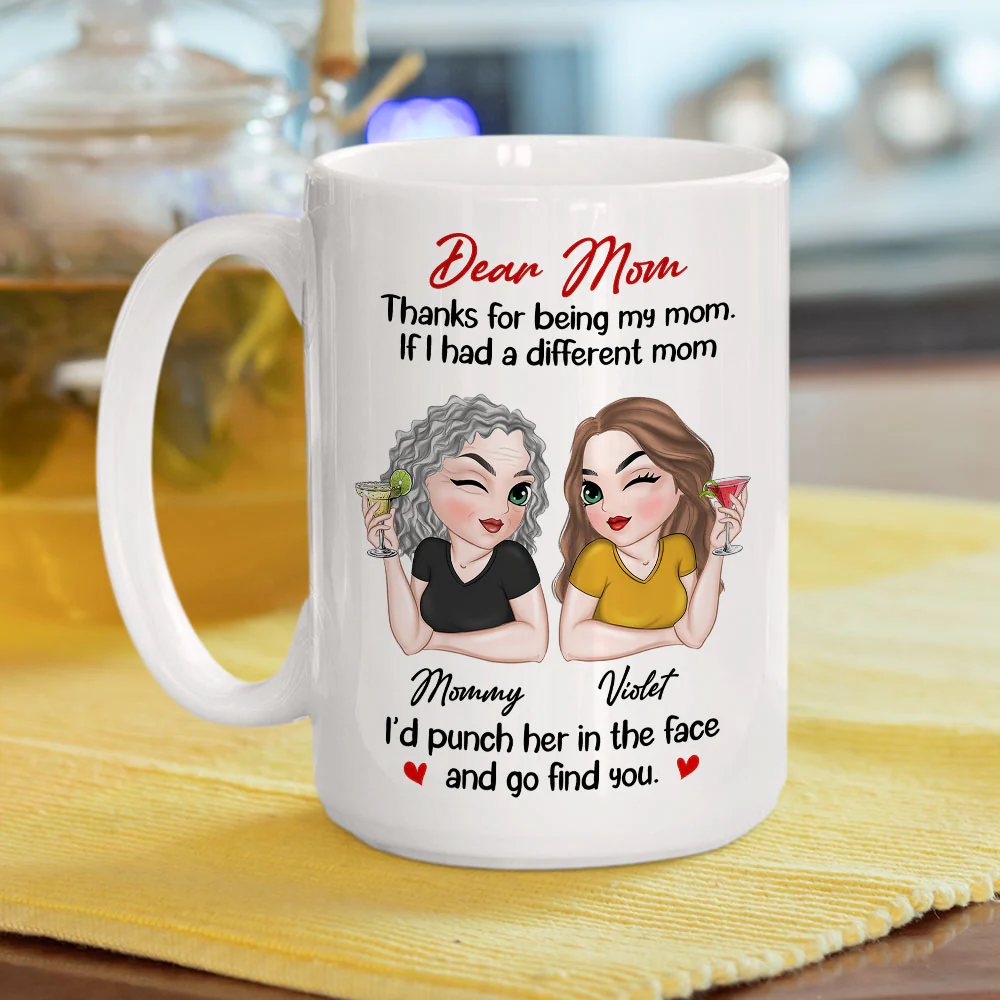 Another Mom - Personalized Custom Coffee Mug - Image 4