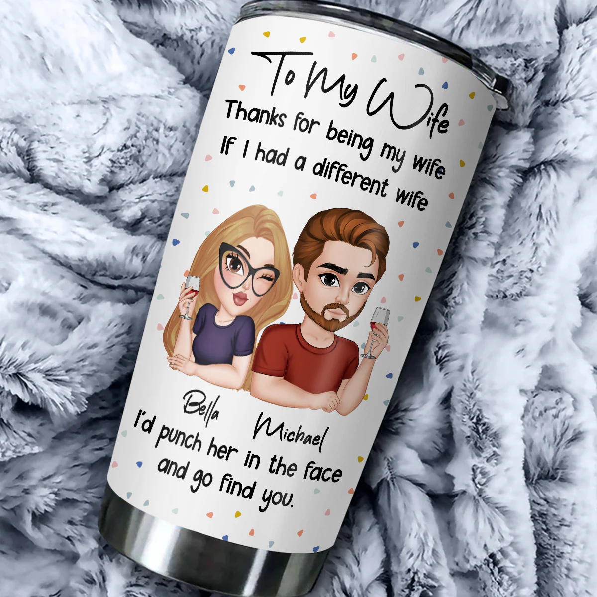 Another Wife - Personalized Custom Tumbler - Image 6
