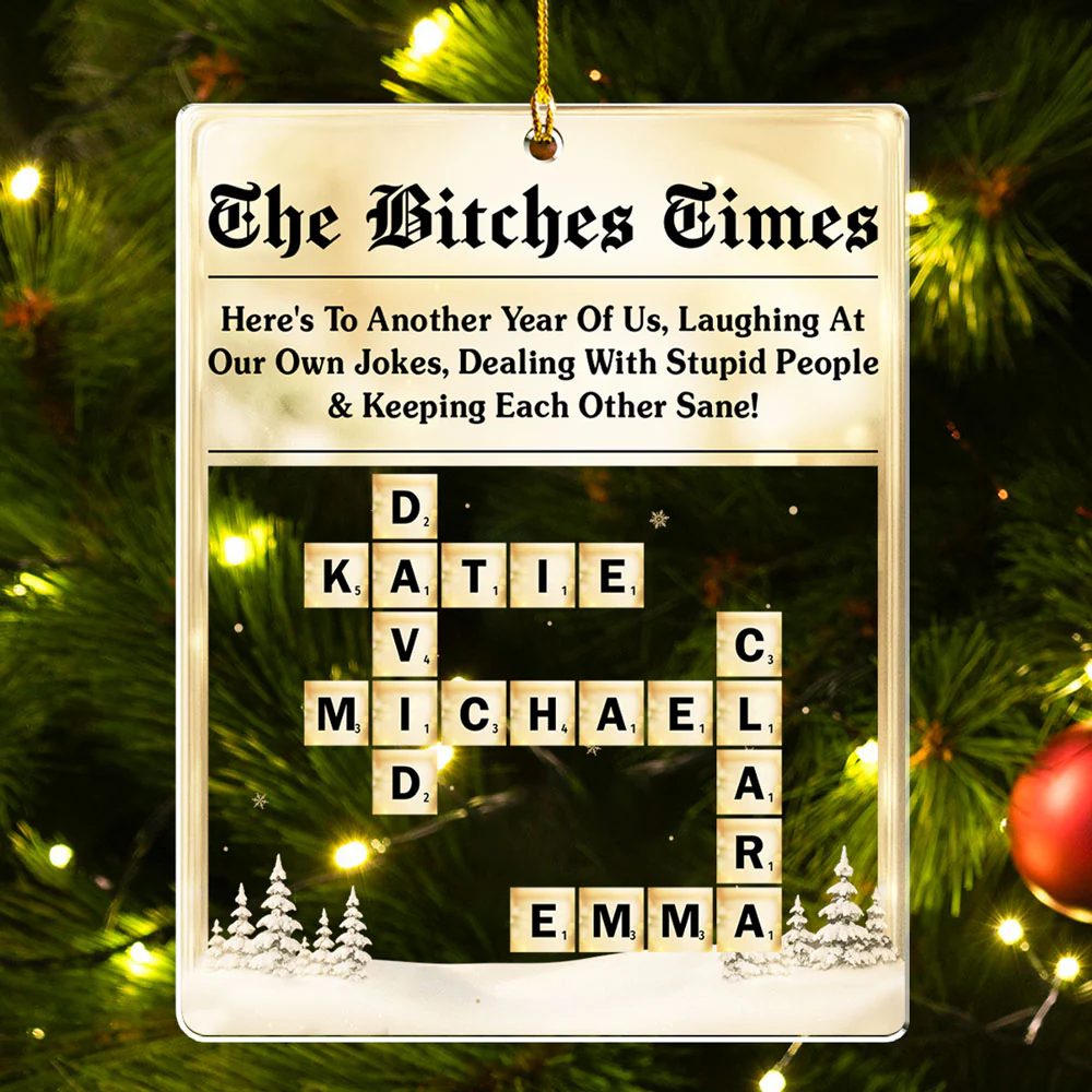 Another Year Together - Personalized Custom Acrylic Ornament - Image 4