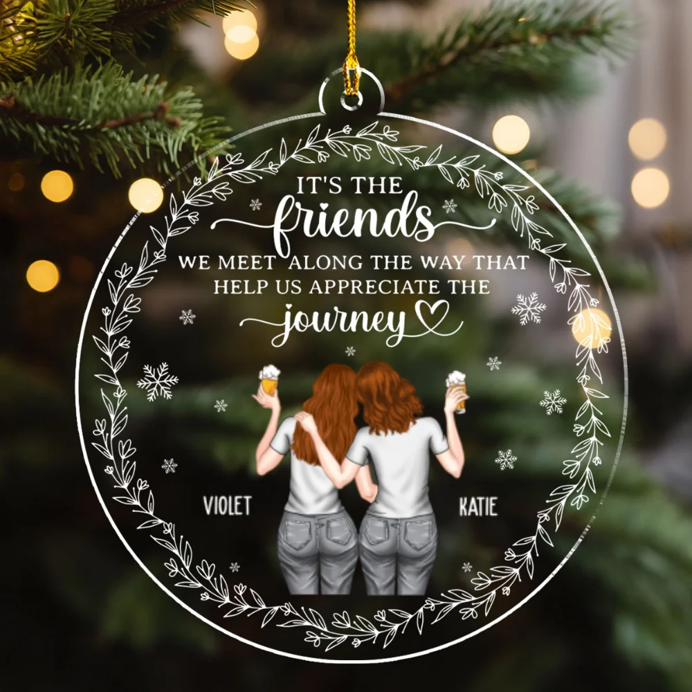 Appreciate The Journey - Personalized Custom Acrylic Ornament - Image 5