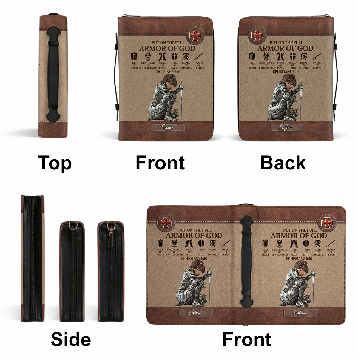 Armor Of God - Personalized Custom Bible Cover - Image 4