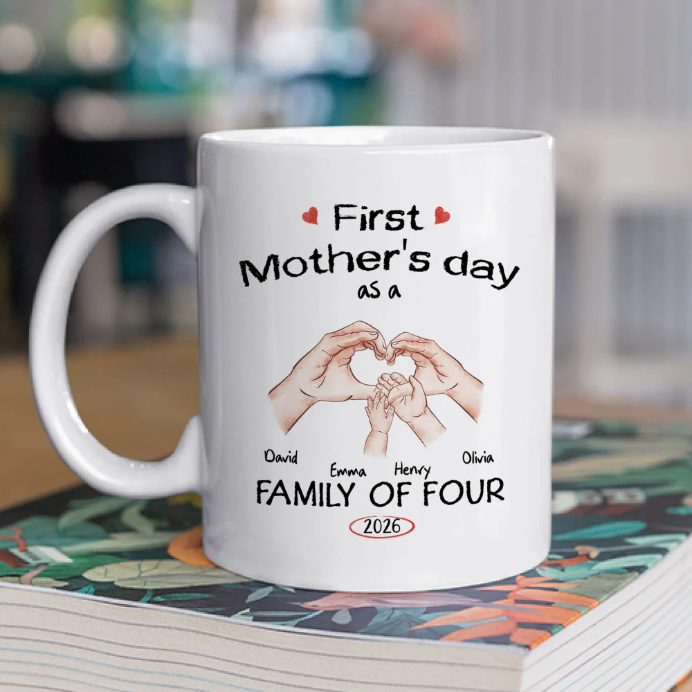As A Family Of Three - Personalized Custom Coffee Mug - Image 3