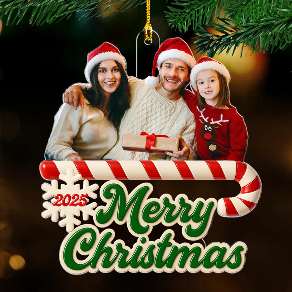 As A Family Photo - Personalized Custom Acrylic Ornament - Image 4