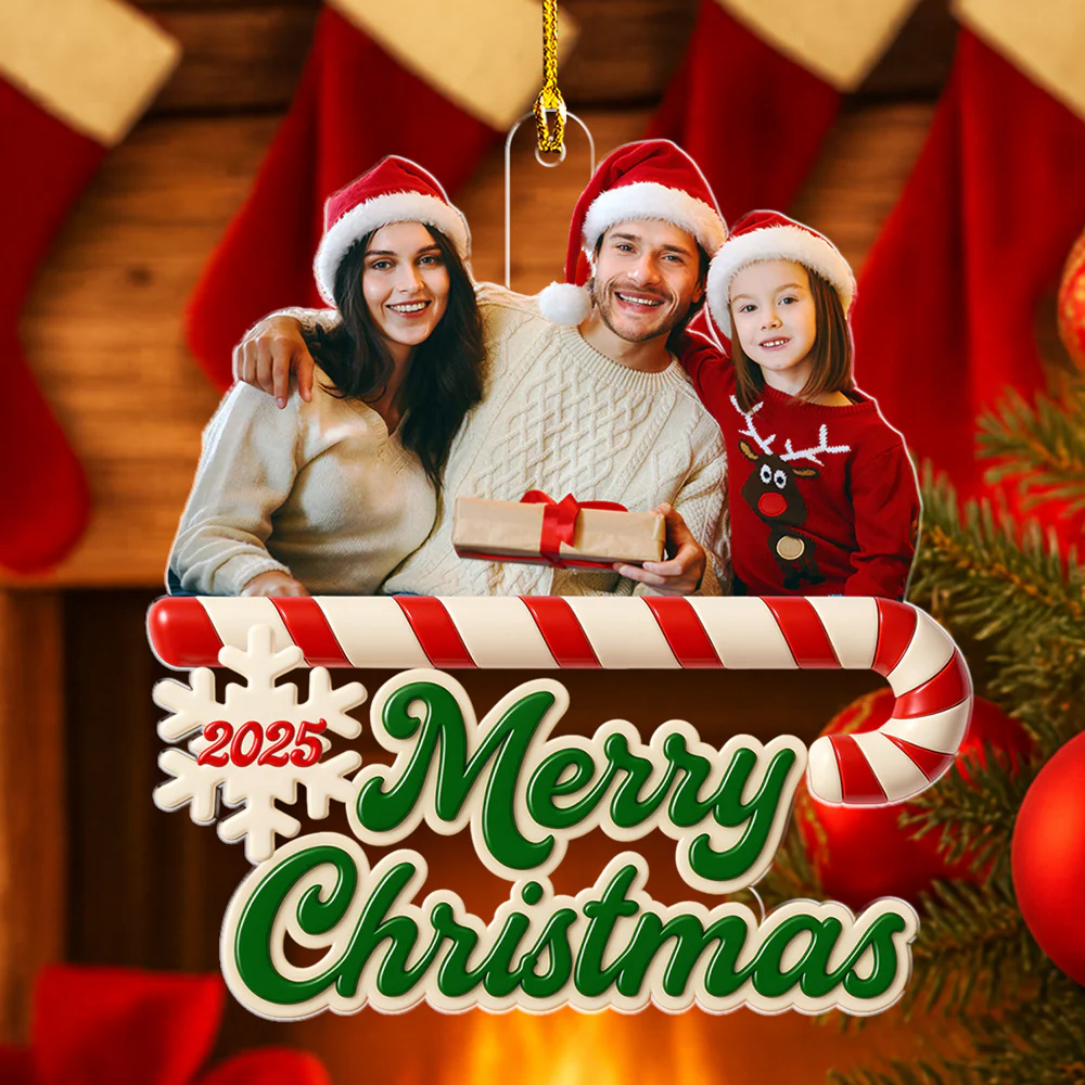 As A Family Photo - Personalized Custom Acrylic Ornament - Image 5