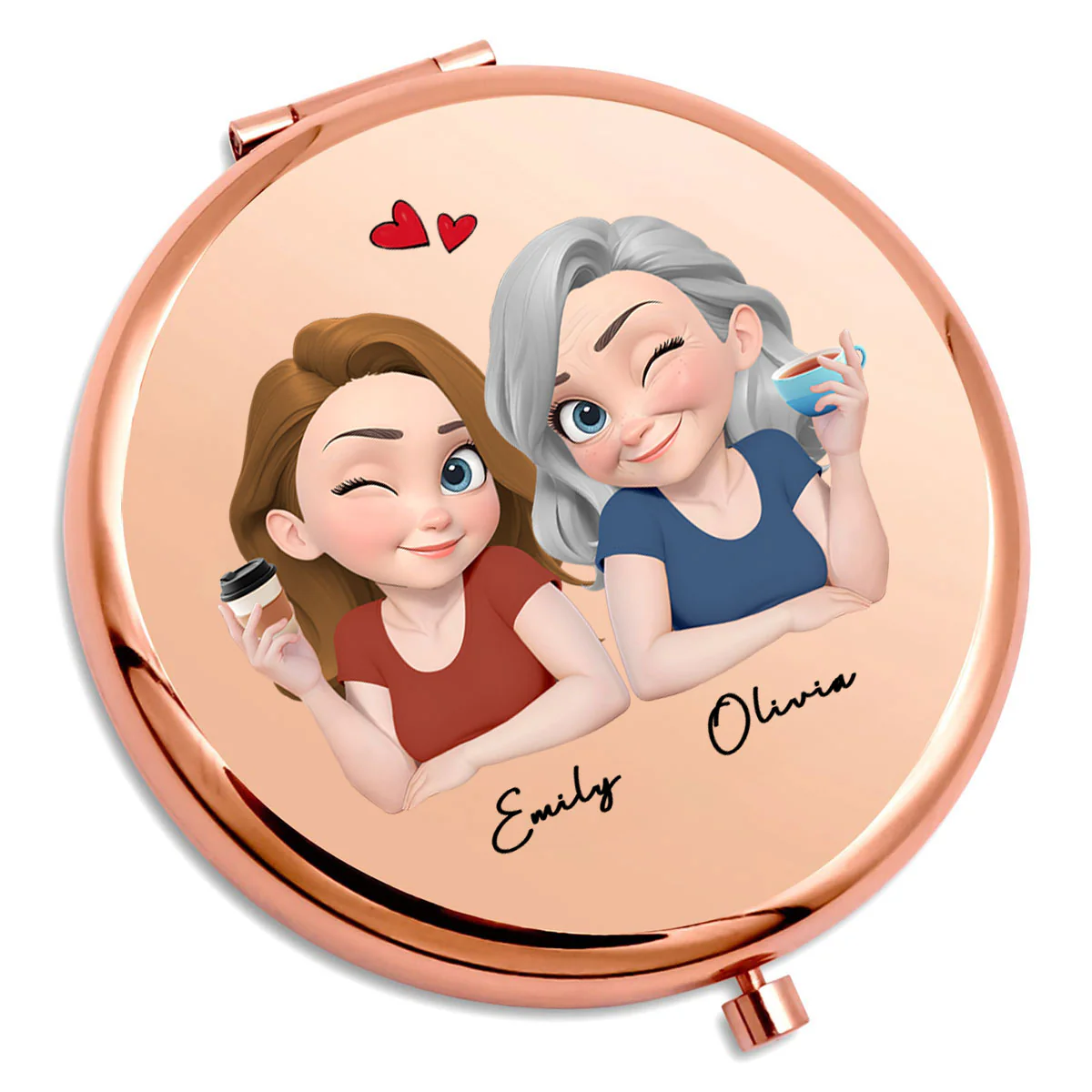 As A Reflection Of You - Personalized Custom Compact Mirror - Image 5