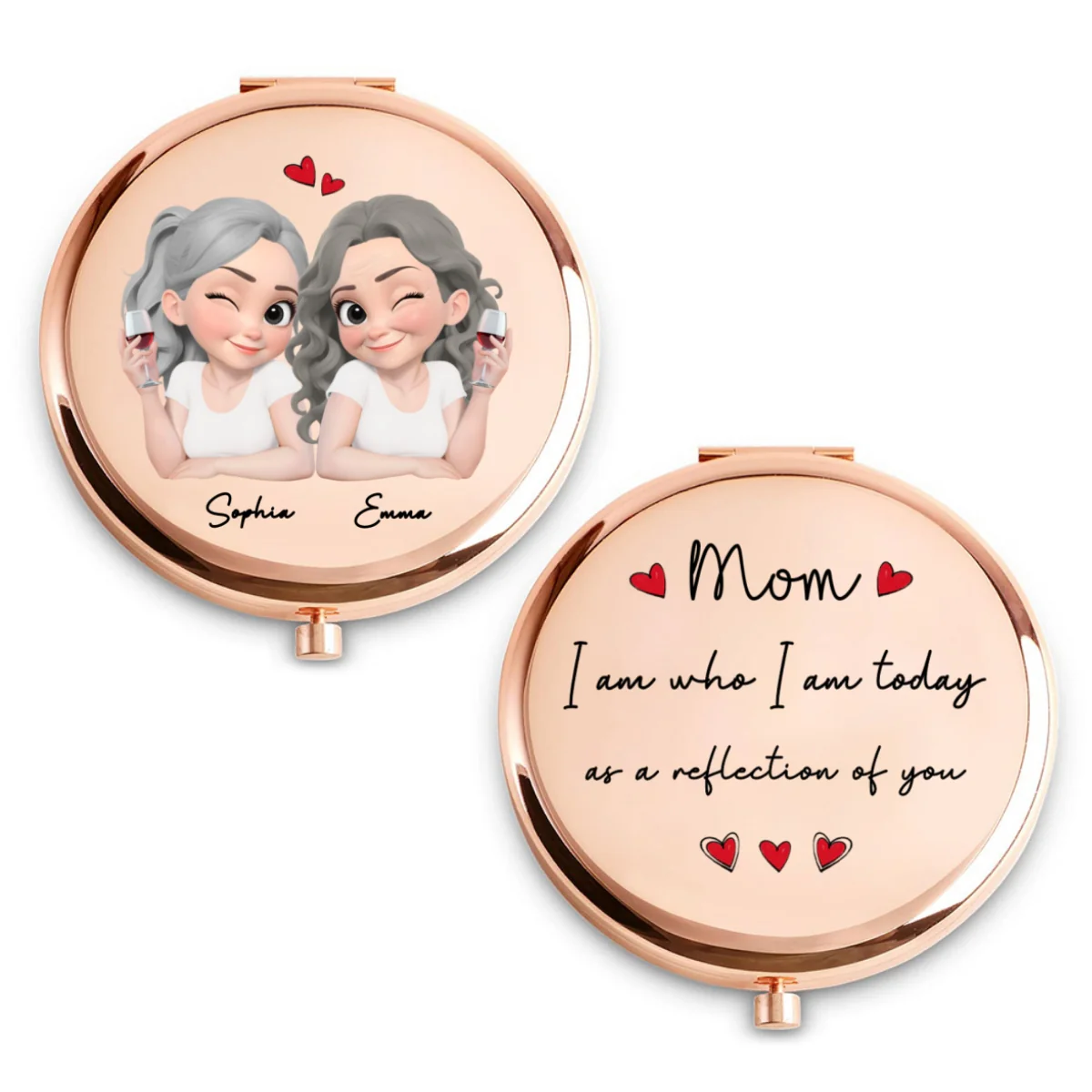 As A Reflection Of You - Personalized Custom Compact Mirror - Image 6